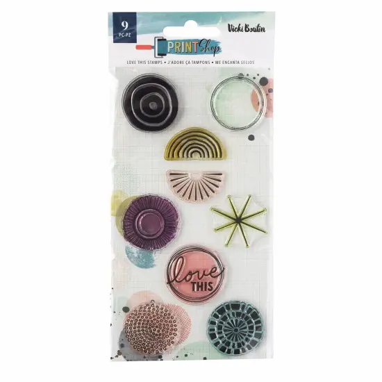 Vicki Boutin Print Shop Clear Stamps 9/Pkg-Love This {1}