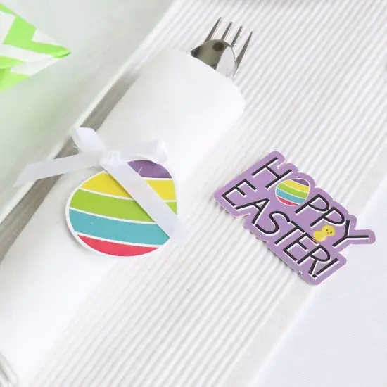 Big Dot of Happiness Hippity Hoppity - DIY Shaped Easter Bunny Party Cut-Outs - 24 Count {6}