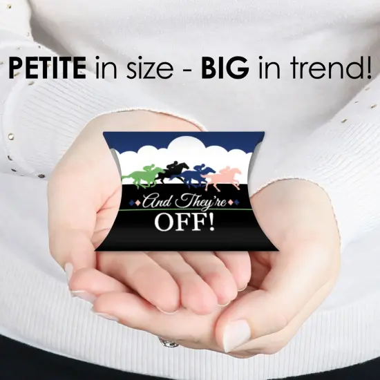 Big Dot of Happiness Kentucky Horse Derby - Favor Gift Boxes - Horse Race Party Petite Pillow Boxes - Set of 20 {4}