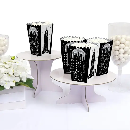Big Dot of Happiness Nighttime City Skyline - New York Party Favor Popcorn Treat Boxes - Set of 12 {4}