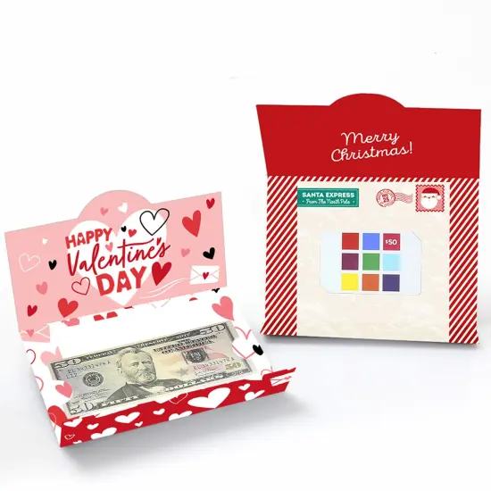 Big Dot of Happiness Assorted Seasonal Cards - All Holiday Assortment Money and Gift Card Holders - Set of 8 {6}