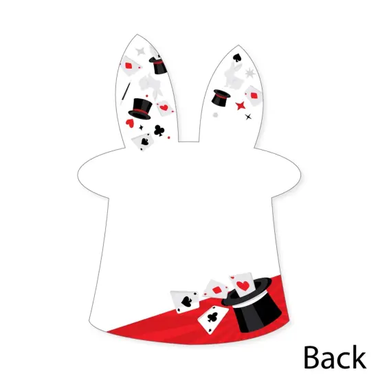 Big Dot of Happiness Ta-Da, Magic Show - Shaped Thank You Cards - Magical Birthday Party Thank You Note Cards with Envelopes - Set of 12 {6}