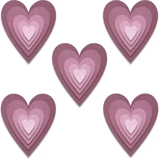 Sizzix Thinlits Dies By Tim Holtz 25/Pkg-Stacked Tiles Hearts {2}