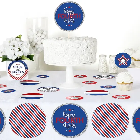 Big Dot of Happiness 4th of July - Independence Day Party Giant Circle Confetti - Party Decorations - Large Confetti 27 Count {6}