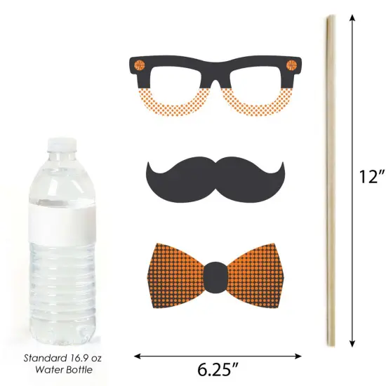 Big Dot of Happiness Basketball - Let the Madness Begin - College Basketball Party Photo Booth Props Kit - 20 Count {6}