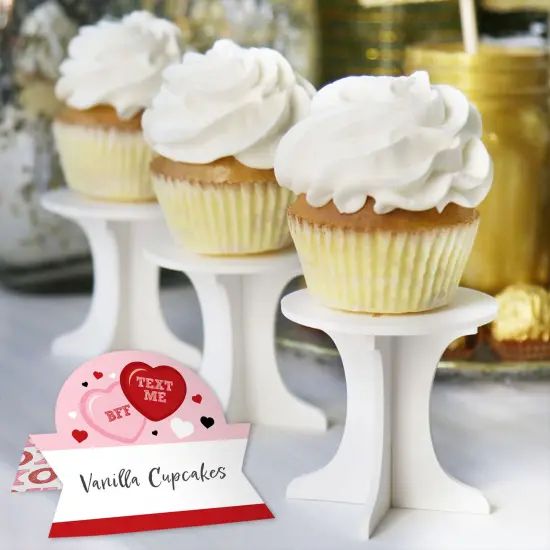 Big Dot of Happiness Conversation Hearts - Valentine&rsquo;s Day Party Tent Buffet Card - Table Setting Name Place Cards - Set of 24 {6}