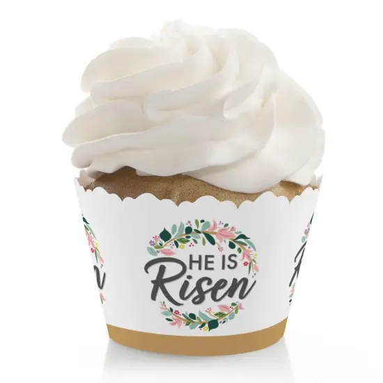 Big Dot of Happiness Religious Easter - Christian Holiday Party Decorations - Party Cupcake Wrappers - Set of 12 {1}
