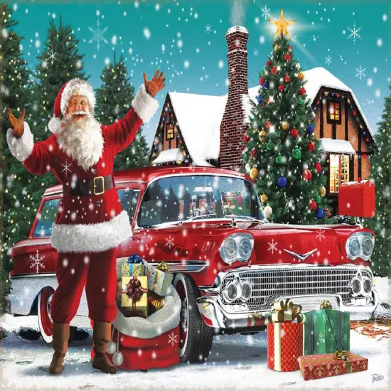 Sunsout Santa's New Ride 1000 pc Christmas Jigsaw Puzzle 42247 {1}