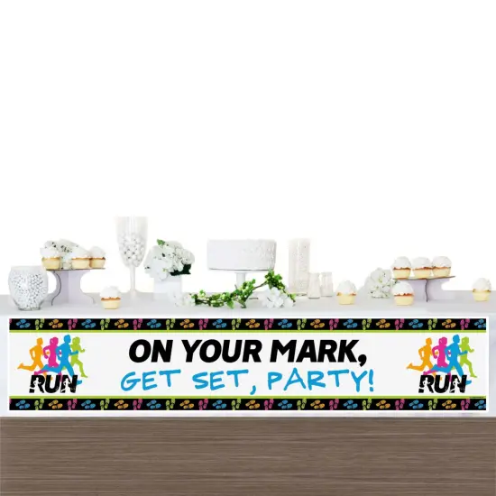 Big Dot of Happiness Set the Pace - Running - Track, Cross Country or Marathon Party Decorations Party Banner {4}