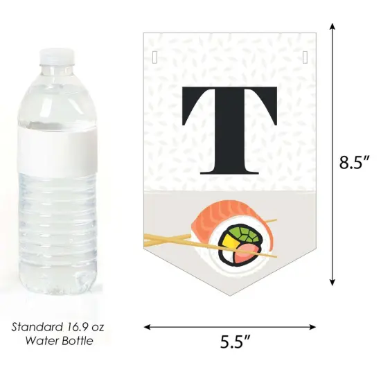 Big Dot of Happiness Let's Roll - Sushi - Japanese Party Bunting Banner - Party Decorations - This is How We Roll {4}