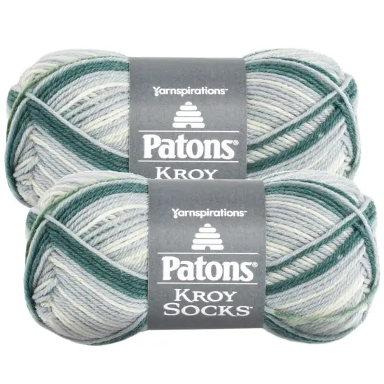 (Pack of 2) Patons Kroy Socks Yarn-Landscape Stripes {1}