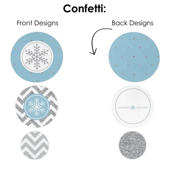 Big Dot of Happiness Winter Wonderland - Snowflake Holiday Party and Winter Wedding Decor and Confetti - Terrific Table Centerpiece Kit - Set of 30 {7}