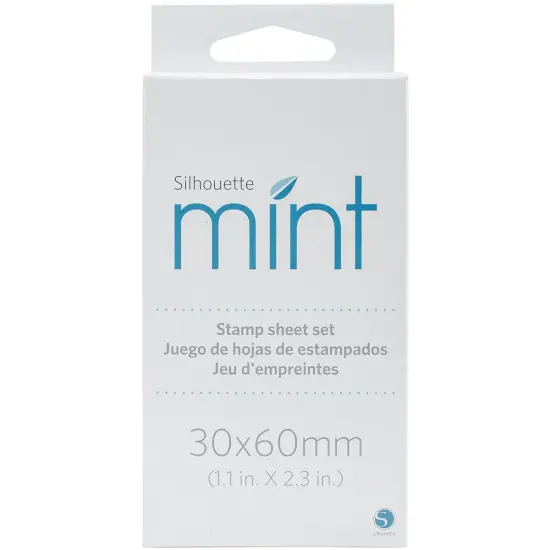 Silhouette Mint Stamp Sheets 1"X2.25"-2/Pkg {1}