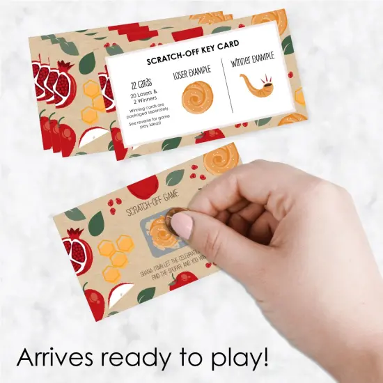 Big Dot of Happiness Rosh Hashanah - New Year Party Game Scratch Off Cards - 22 Ct {3}