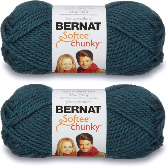 (Pack of 2) Bernat Softee Chunky Yarn-Teal {1}