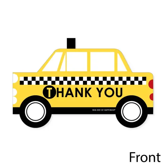 Big Dot of Happiness NYC Cityscape - Shaped Thank You Cards - New York City Party Thank You Note Cards with Envelopes - Set of 12 {4}