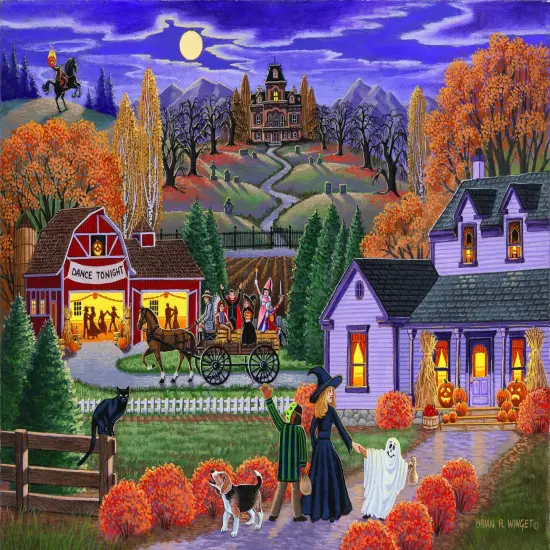 Sunsout Dance Tonight 500 pc Halloween Jigsaw Puzzle 51110 {1}