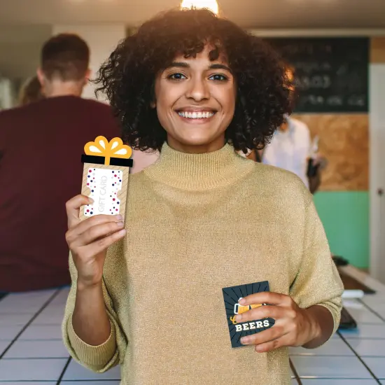 Big Dot of Happiness Cheers and Beers Happy Birthday - Birthday Party Money and Gift Card Sleeves - Nifty Gifty Card Holders - Set of 8 {3}