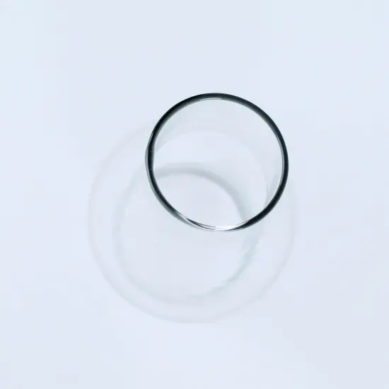 Clear Glass Smooth Top Oil Lamp Chimney 3" OD Base x 8 1/2" High {6}