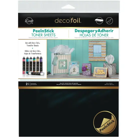 iCraft Deco Foil Peel N Stick Toner Sheets 8"X10"-2/Pkg {1}