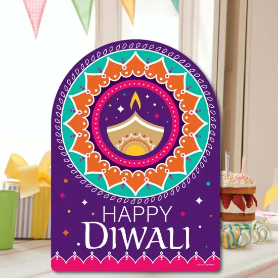 Big Dot of Happiness Happy Diwali - Party Decorations - Festival of Lights Party Welcome Yard Sign {7}