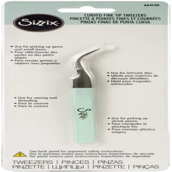 Sizzix Tweezers-Curved Fine Tip {1}