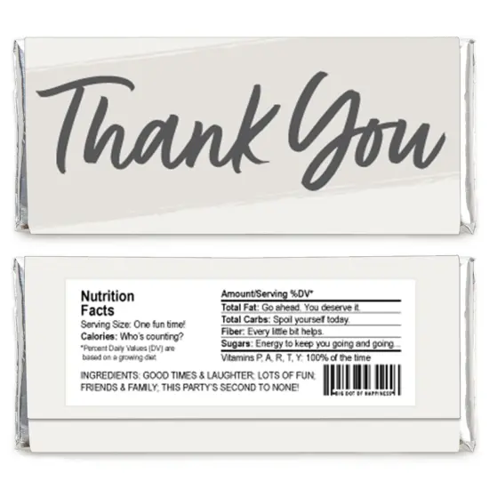 Big Dot of Happiness Champagne Elegantly Simple - Candy Bar Wrapper Guest Party Favors - Set of 24 {3}