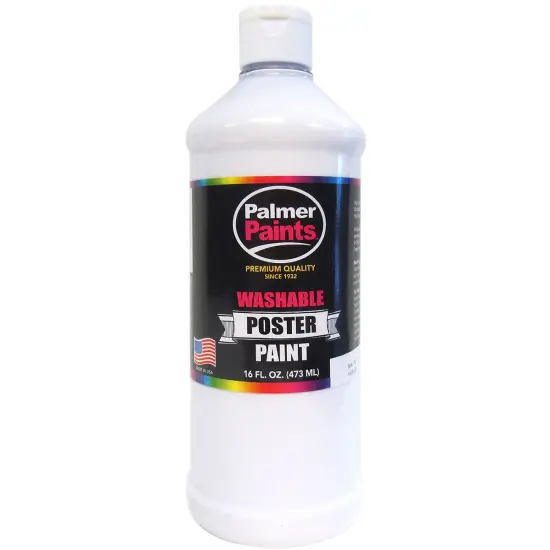 Washable Poster Paint 16oz-White {1}