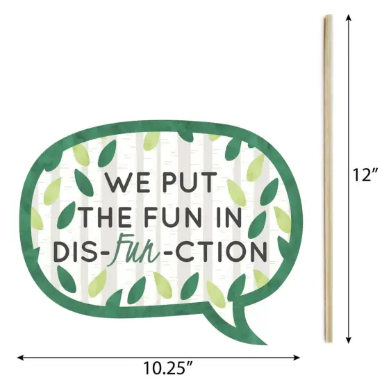 Big Dot of Happiness Funny Family Tree Reunion - Family Gathering Party Photo Booth Props Kit - 10 Piece {6}