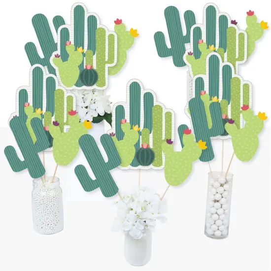Big Dot of Happiness Prickly Cactus Party - Fiesta Party Centerpiece Sticks - Table Toppers - Set of 15 {3}
