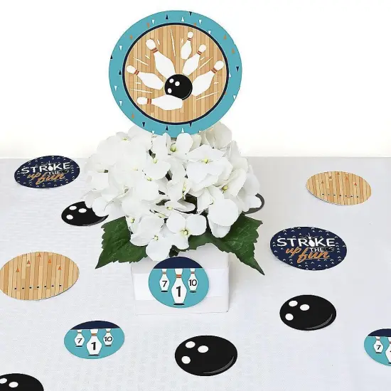 Big Dot of Happiness Strike Up the Fun - Bowling - Birthday Party or Baby Shower Giant Circle Confetti - Party Decorations - Large Confetti 27 Count {7}