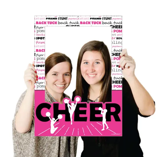 Big Dot of Happiness We've Got Spirit - Cheerleading - Birthday or Cheer Party Selfie Photo Booth Picture Frame & Props - Printed on Sturdy Material {4}