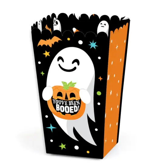 Big Dot of Happiness You've Been Booed - Ghost Halloween Party Favor Popcorn Treat Boxes - Set of 12 {1}