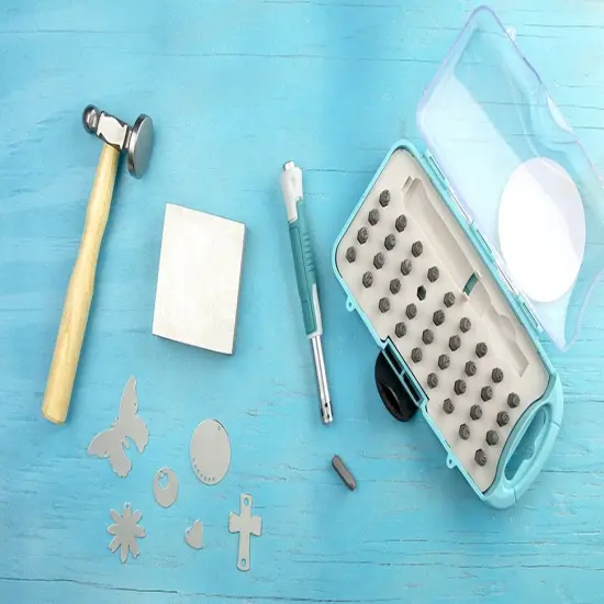 CousinDIY Stamp & Go Steel Stamping Block-Silver {2}