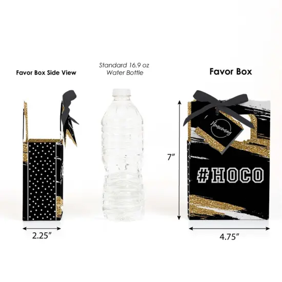 Big Dot of Happiness Hoco Dance - Homecoming Party Favor Boxes - Set of 12 {3}
