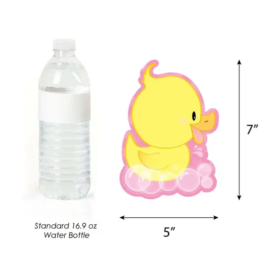 Big Dot of Happiness Pink Ducky Duck - Decorations DIY Baby Shower or Birthday Party Essentials - Set of 20 {6}