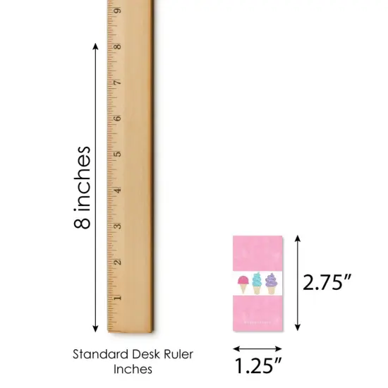 Big Dot of Happiness Scoop Up the Fun - Ice Cream - Mini Candy Bar Wrapper Stickers - Sprinkles Party Small Favors - 40 Count {6}