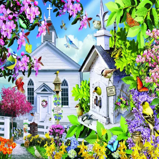 Sunsout Time for Church 1000 pc Jigsaw Puzzle 35038 {1}