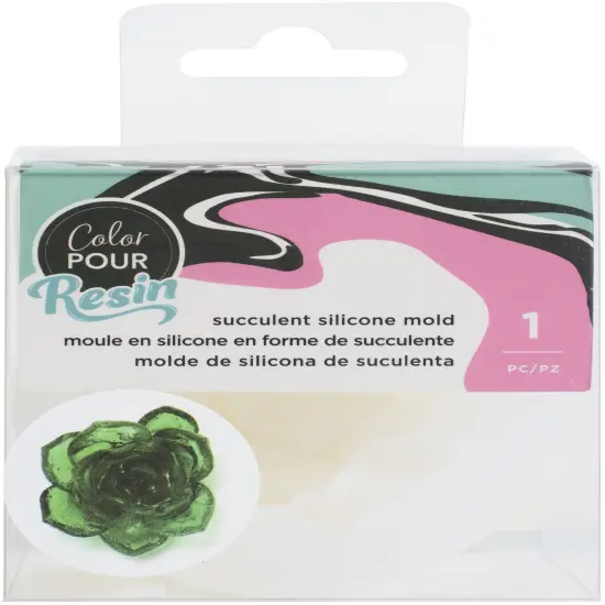 American Crafts Color Pour Resin Mold-Succulent {1}