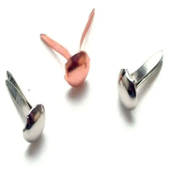 Creative Impressions Mini Metal Paper Fasteners 3mm 100/Pkg-Round - Metal Finishes {1}