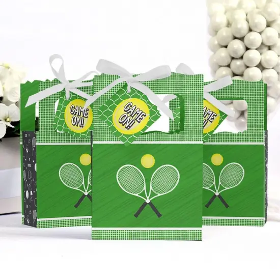 Big Dot of Happiness You Got Served - Tennis - Baby Shower or Tennis Ball Birthday Party Favor Boxes - Set of 12 {5}