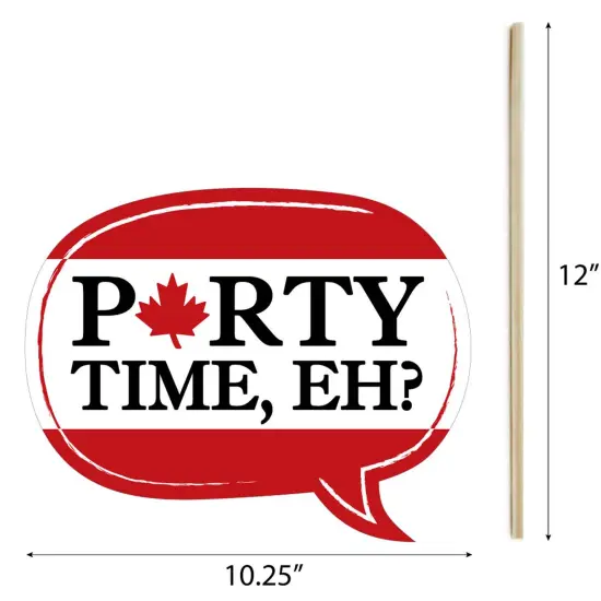 Big Dot of Happiness Canada Day - Photo Booth Props Kit - 20 Count {7}