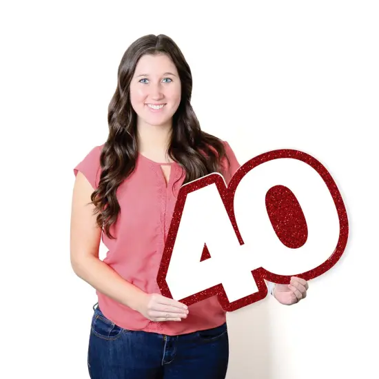 Big Dot of Happiness We Still Do - 40th Wedding Anniversary - Guest Book Sign - Anniversary Party Guestbook Alternative - Signature Mat {7}