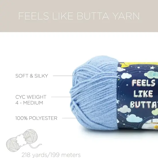 (Pack of 3) Lion Brand Feels Like Butta Yarn-Seagreen {4}