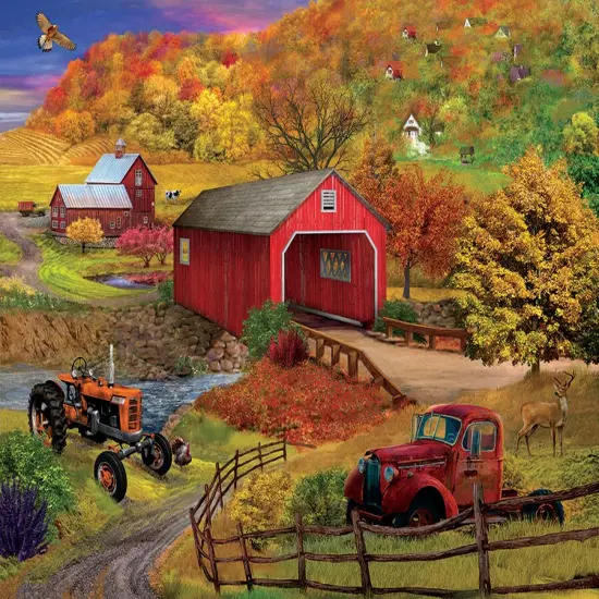 Sunsout Bridge Crossing 1000 pc Jigsaw Puzzle 31586 {1}