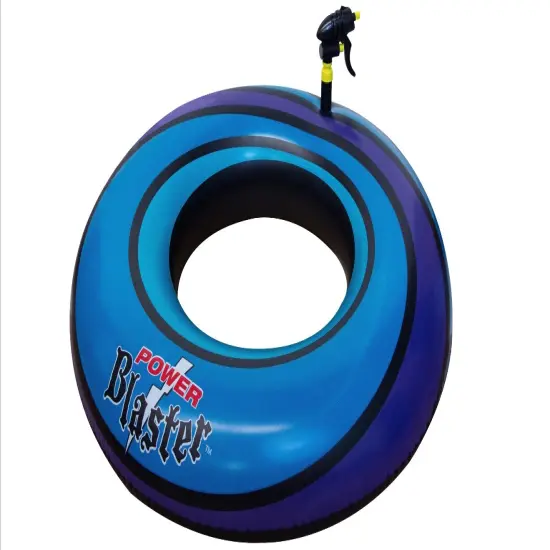 Swim Central 42" Blue and Purple Inflatable Power Blaster Swimming Pool Inner Tube {1}