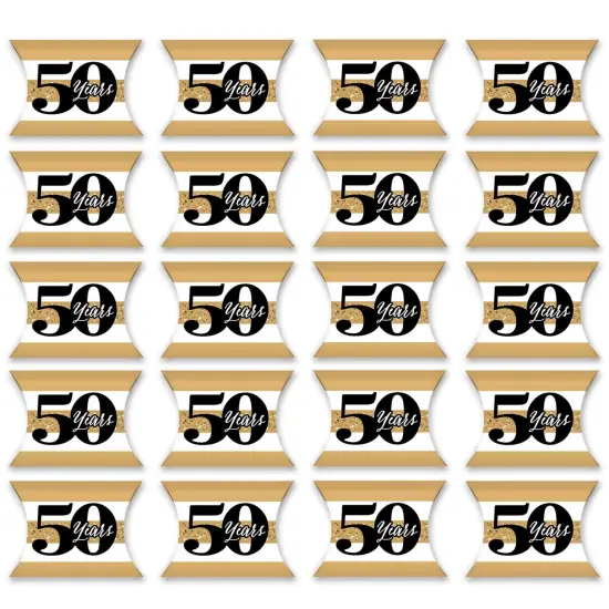 Big Dot of Happiness We Still Do - 50th Wedding Anniversary - Favor Gift Boxes - Anniversary Party Petite Pillow Boxes - Set of 20 {6}