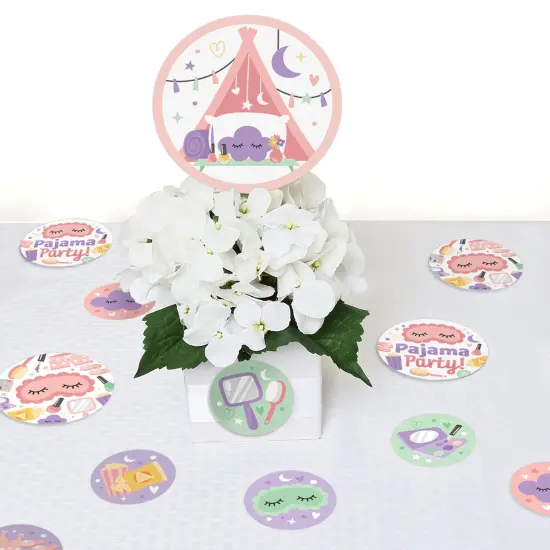 Big Dot of Happiness Pajama Slumber Party - Girls Sleepover Birthday Party Giant Circle Confetti - Party Decorations - Large Confetti 27 Count {7}