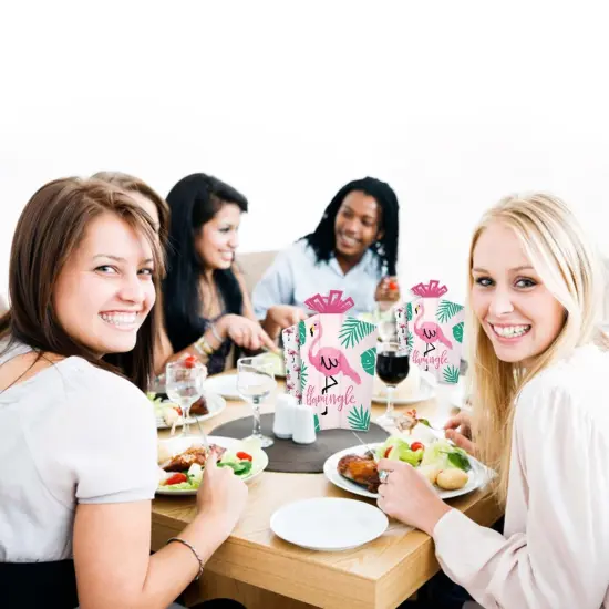 Big Dot of Happiness Pink Flamingo - Party Like a Pineapple - Table Decorations - Tropical Summer Party Fold and Flare Centerpieces - 10 Count {7}