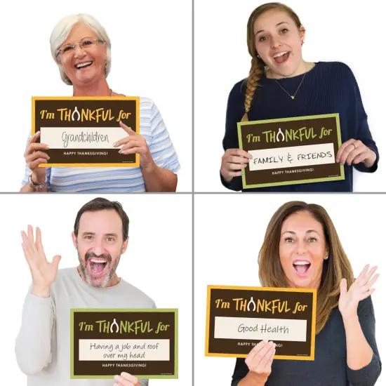 Big Dot of Happiness I'm Thankful For - 20 Piece Thanksgiving Photo Booth Props Kit {4}